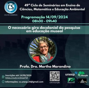 49º Ciclo de Seminários em Ensino de Ciências, Matemática e Educação Ambiental 49º Ciclo de Seminários em Ensino de Ciências, Matemática e Educação Ambiental